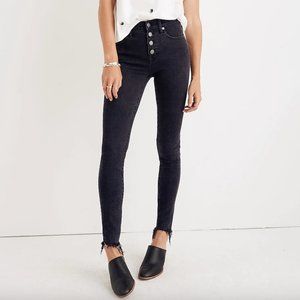 Madewell 9" High-Rise Skinny Jeans in Berkeley Black, 25